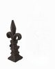 Brown Cast Iron Fleur de Lis Home Decor Accent Additional image