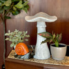 Mushroom Statue 17" High, Large Magnesium Oxide Garden Sculpture Additional image