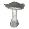 Mushroom Statue 17" High, Large Magnesium Oxide Garden Sculpture Additional image