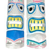 Set of 2 - 20" Pastel Pink & Blue Tiki Masks Wood Wall Decor Indoor/Outdoor Additional image