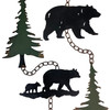 Set of 2 Rain Chains with Bears and Trees, 52-Inch, Decorative Downspout Additional image