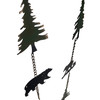 Set of 2 Rain Chains with Bears and Trees, 52-Inch, Decorative Downspout Additional image
