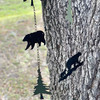 Set of 2 Rain Chains with Bears and Trees, 52-Inch, Decorative Downspout Lifestyle image 1
