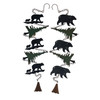 Set of 2 Rain Chains with Bears and Trees, 52-Inch, Decorative Downspout Main image