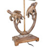 Set of 2 Double Sea Turtle Table Lamps Coastal Nautical Resin 27.75" w/Shades Additional image
