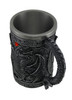 Gothic Dragon Tankard Decorative Blackened Silver Resin Mug Celtic Medieval Cup Additional image