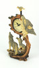 Howling Wolf Family Hand Painted Pendulum Table / Mantel Clock Additional image