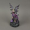 Amethyst Purple Fairy And Dragon LED Lighted Geode Statue Additional image