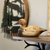Rustic Hand-Carved Wooden Duck Decoy 9.5" Vintage Folk Art Mallard Statue Decor Lifestyle image 3