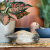 Rustic Hand-Carved Wooden Duck Decoy 9.5" Vintage Folk Art Mallard Statue Decor Lifestyle image 4