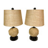 Set of 2 Nautical Rope Table Lamps 22.5" Coastal Beach Decor Accent Lighting Main image
