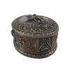 Ornate Bronze St. Michael Bas Relief Oval Trinket Box Additional image