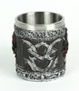 Wood Look Pirate Skull Drinking Tankard Gothic Coffee Cup Mug Additional image