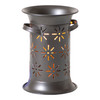 Starburst Smokey Black Glass Wax Warmer Electric 7 inch Fragrance Lamp Decor Main image