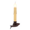 Rustic tin window sill accent lamp 6in candelabra light indoor USA made Main image