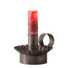 Kettle Black Metal Cottage Chamberstick Taper Candle Holder 3.5 in Tall Main image