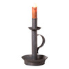 Tall Metal Candlestick Lamp Base 9in Kettle Black Country Farmhouse Decor Main image