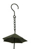 Metal Umbrella Rain Chain Dark Brown 61in Outdoor Gutter Downspout Decor Additional image