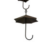 Metal Umbrella Rain Chain Dark Brown 61in Outdoor Gutter Downspout Decor Additional image