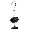 Metal Umbrella Rain Chain 61 in Teal Verdigris Outdoor Downspout Decor Additional image