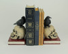 Evil Omen Raven On Skull Perch Decorative Bookend Set Additional image