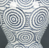 AA Importing Blue and White Circles 14" Ginger Jar with Lid Additional image