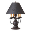 Cedar Creek Lamp in Americana Black with Shade Main image