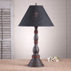 Davenport Lamp in Espresso and Salem Brick Stripe with Shade Additional image