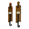 Set of 2 Handcrafted Wood Lighthouse Decorative Wall Hooks Coastal Decor Additional image