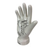 Zeckos White Ceramic Palmistry Hand Statue Glossy Figurine Shelf Decor 8 In Additional image