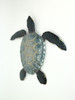 Set of 2 Blue Galvanized Metal Sea Turtle Wall Art Hanging Sculpture Home Decor Additional image