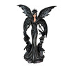 Crow Fairy Statue Gothic Black Resin Sculpture 9 in Decorative Figurine Main image