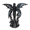 Crow Fairy Statue Gothic Black Resin Sculpture 9 in Decorative Figurine Additional image