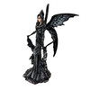 Crow Fairy Statue Gothic Black Resin Sculpture 9 in Decorative Figurine Additional image