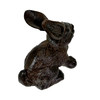 Decorative Bunny Bookends Set of 2 Cast Iron Brown Rabbit Book Holders 5 In Additional image