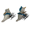 Beach Bird Collectible Figurines Set of 2 Resin Coastal Tabletop Decor 4.5in Additional image