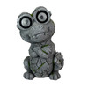 Solar Alligator Statue Light Gray Resin Outdoor Figurine 14.5 in Tall Additional image