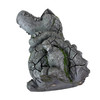 Solar Alligator Statue Light Gray Resin Outdoor Figurine 14.5 in Tall Additional image