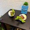 Set of 2 Hatching Sea Turtle Figurines Resin Coastal Decor 3.25 In Lifestyle image 1