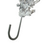 Decorative Coral Wall Hook White Silver 7.25 in Resin Metal Key Hook Additional image