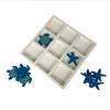 Coastal Sea Turtle Starfish Sculpture Decor Board White Blue Wood 7.75 In Additional image
