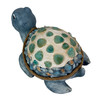 Sea Turtle Statue Coastal Blue Mosaic Shell Magnesium Oxide 16.5 in Decor Additional image