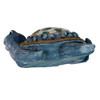 Sea Turtle Statue Coastal Blue Mosaic Shell Magnesium Oxide 16.5 in Decor Additional image