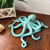 Octopus Wall Sculpture Aqua Coastal Nautical Resin Plaque 13.5 In Lifestyle image 2