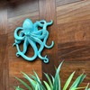 Octopus Wall Sculpture Aqua Coastal Nautical Resin Plaque 13.5 In Lifestyle image 5