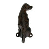 Set of 3 Dog Wall Hooks Rustic Brown Cast Iron 4.5 in Decorative Hooks Additional image