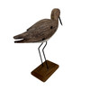 Decorative Sea Bird Figurine Weathered Wood Metal Coastal Statue 10.75 In Additional image
