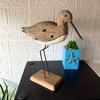 Decorative Sea Bird Figurine Weathered Wood Metal Coastal Statue 10.75 In Lifestyle image 1