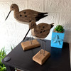 Set of 2 Weathered Wood Sea Bird Statues Coastal Table Decor 10.75 In Lifestyle image 1