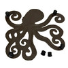 Octopus Trivet Set of 2 Bronze Cast Iron Coastal Kitchen Decor 6.5 In Additional image
